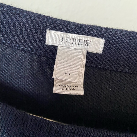 J Crew Blue Stripe Boat Neck Lightweight Sweater - Picture 4 of 5